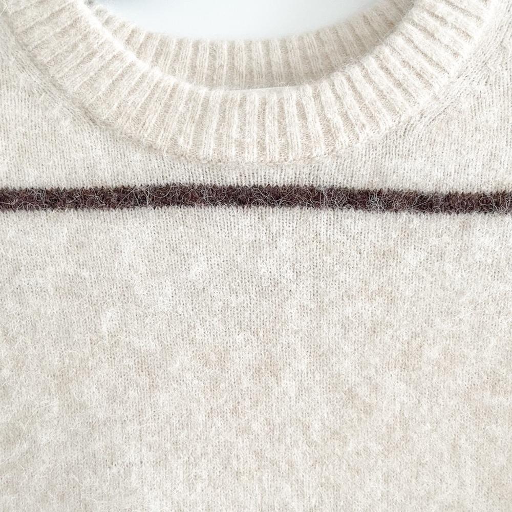 Wilfred Free Striped Alpaca Blend Sweater Dress - Picture 5 of 12